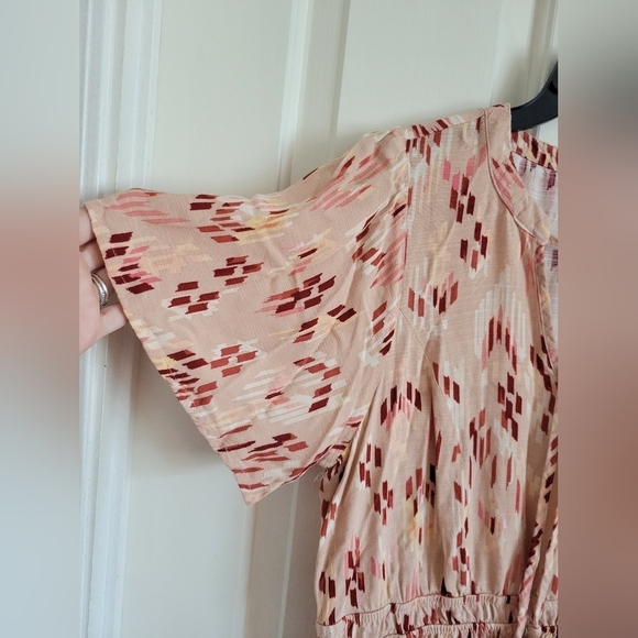 Knox Rose Women's Pale Coral Boho Maxi Dress Size Medium - Picture 4 of 7